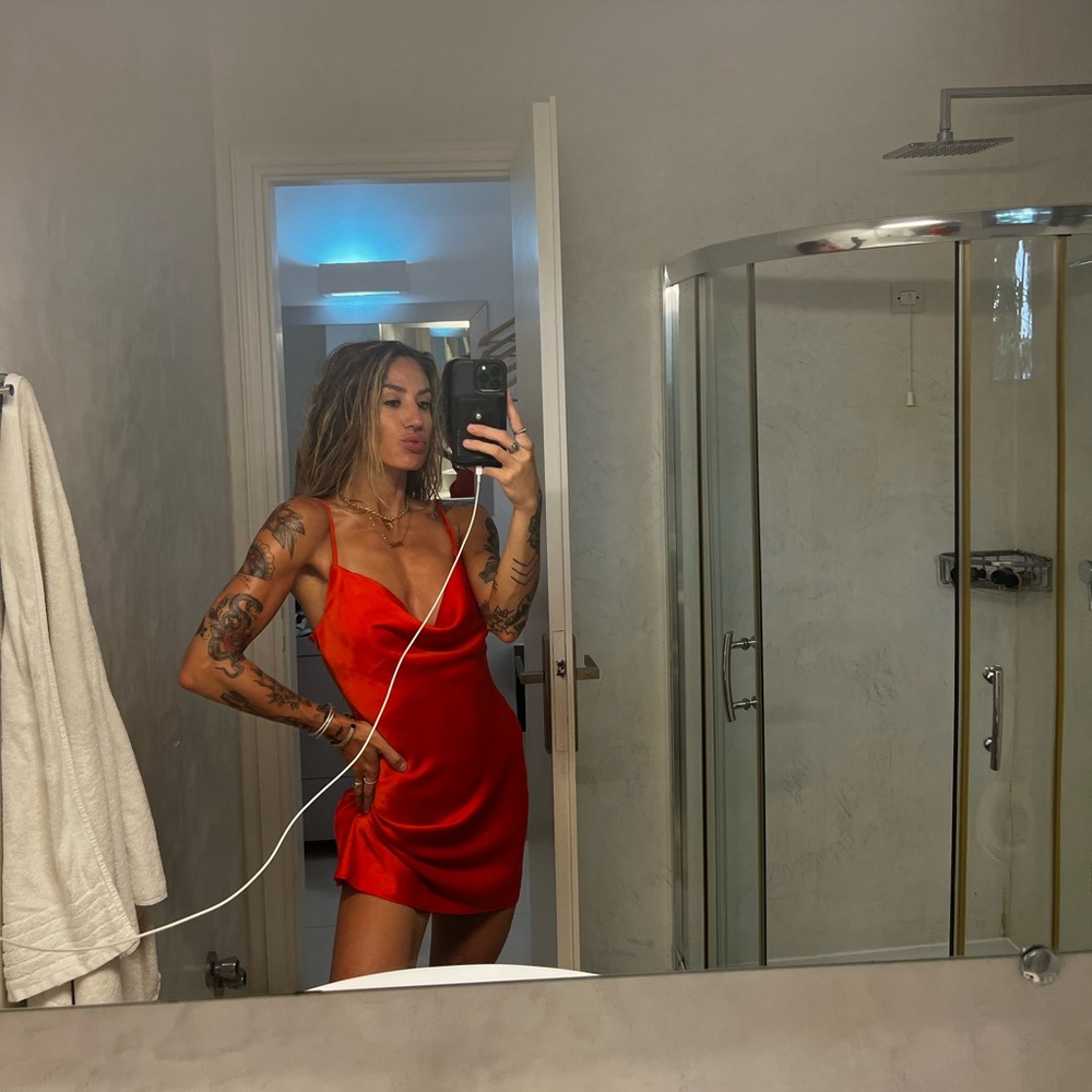 Red Orange Dress